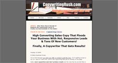 Desktop Screenshot of copywritingrush.com